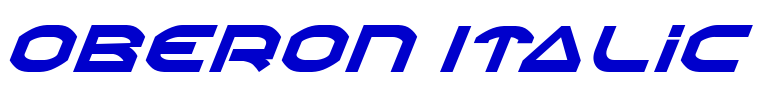 Oberon Italic 字体